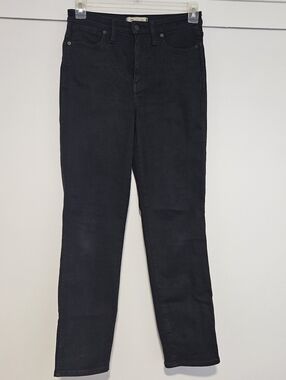 Madewell Curvy Stovepipe Black Jeans